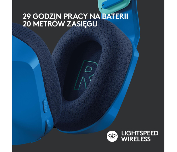 LOGITECH SG733 LIGHTSPEED Wireless RGB Headset BLUE Niebieski - 594939 - zdjęcie 8